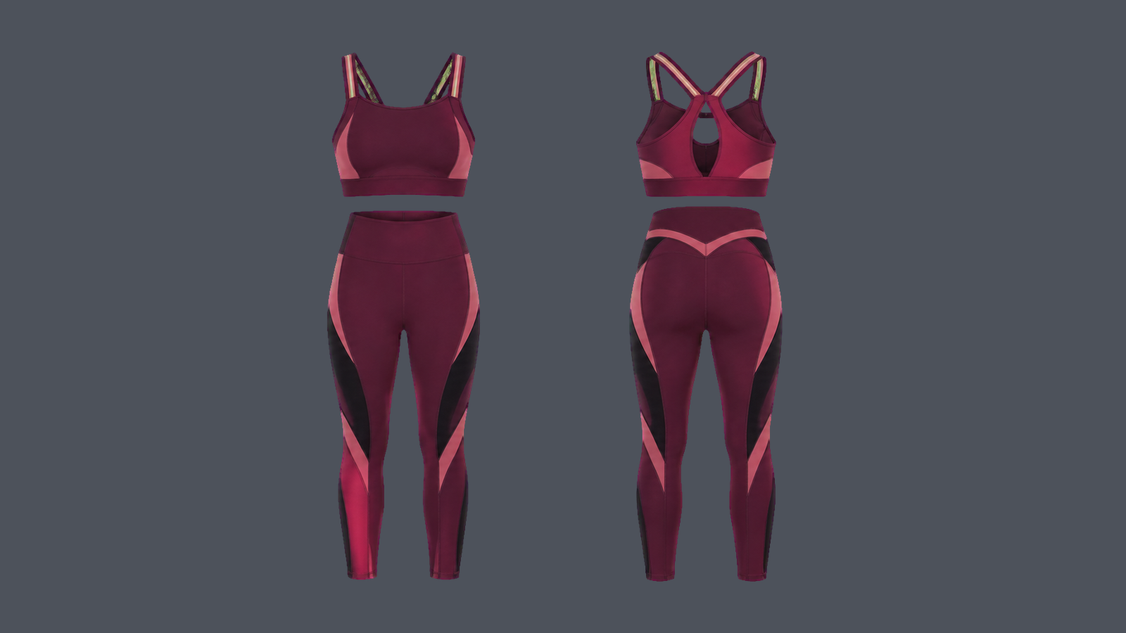 Pulse 7/8 Set — Burgundy, original colour preview