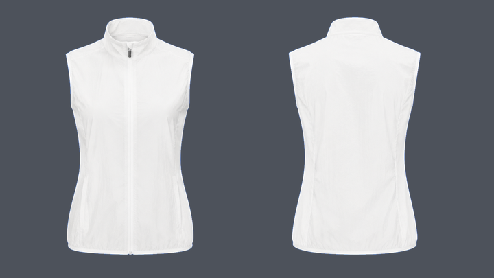 Lightweight Run Gilet — True White, original colour preview