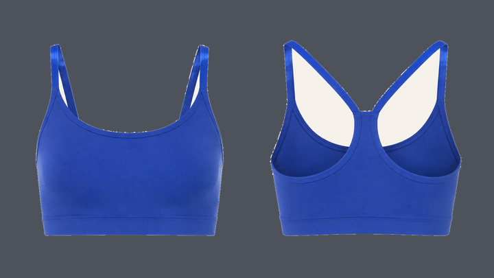 Low-Impact Studio Bra — Cobalt HSL Master, original colour preview