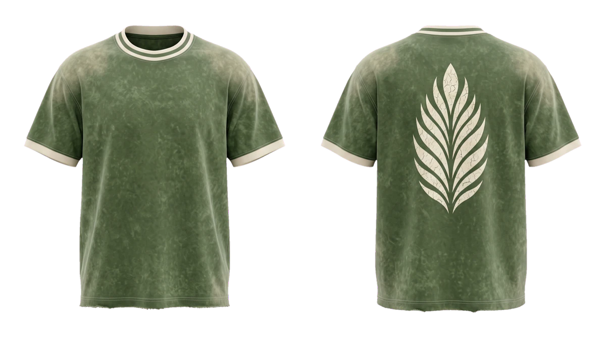 Moss Plume Baseball T-shirt, original colour preview