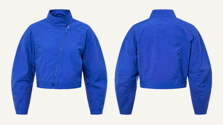 Moto Jacket — Cobalt HSL Master Technical Crinkle Rinse, original colour preview