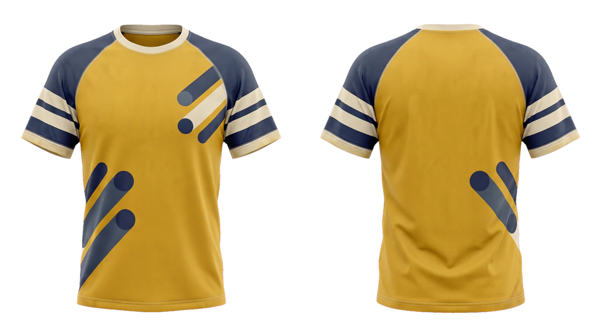 Mustard Navy Relay Soccer Jersey, original colour preview