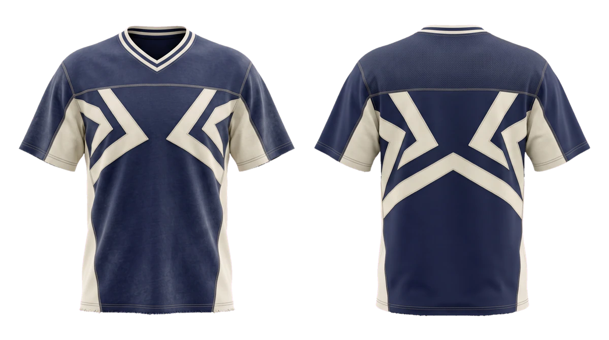 Navy Panel Jersey T-shirt, original colour preview