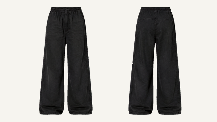 Nylon Track Pants — True Black Pigment Dyed, original colour preview