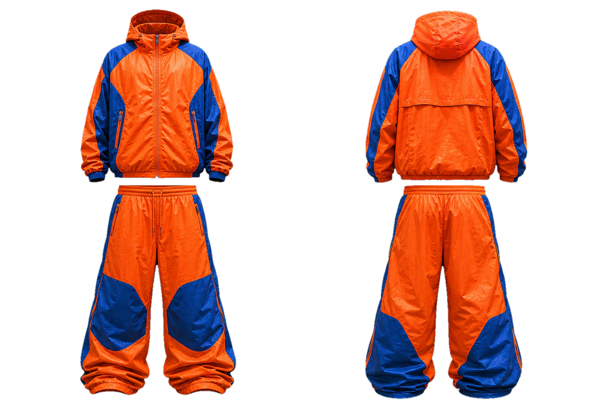 Orange Sapphire Avalanche baggy tracksuit, original colour preview