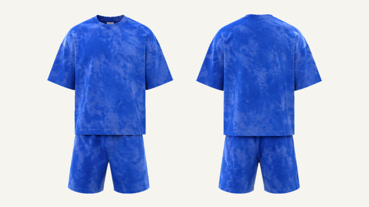 Oversized Heavyweight T-Shirt — Cobalt HSL Master Tonal Cloud Wash, original colour preview