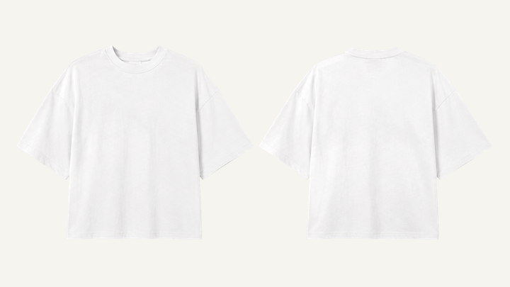 Oversized Heavyweight T-Shirt — True White Vintage Soft Wash, original colour preview