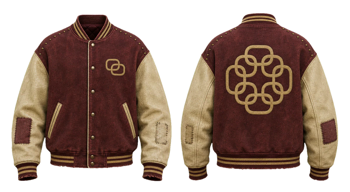 Oxblood Relay varsity jacket, original colour preview
