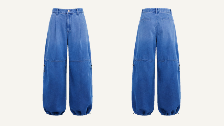Parachute Pants — Cobalt HSL Master Tonal Dip Dye Ombre, original colour preview