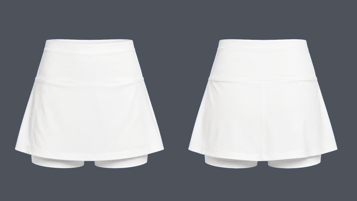 Performance Skort — True White, original colour preview