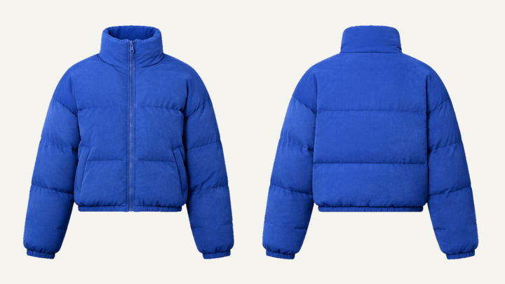 Puffer Jacket — Cobalt HSL Master Matte Panel Wash, original colour preview