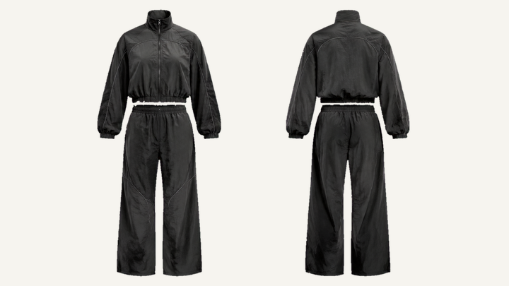 Racing Jacket and Pants Set — True Black Sun and Seam Fade, original colour preview
