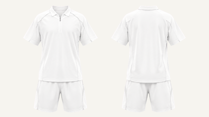 Racing Pit Shirt — True White Clean Reactive Solid, original colour preview
