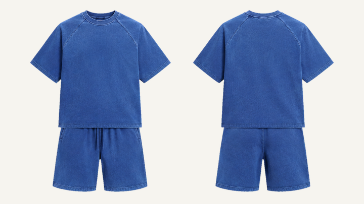 Raglan-sleeve T-Shirt — Cobalt HSL Master Pigment Dyed, original colour preview