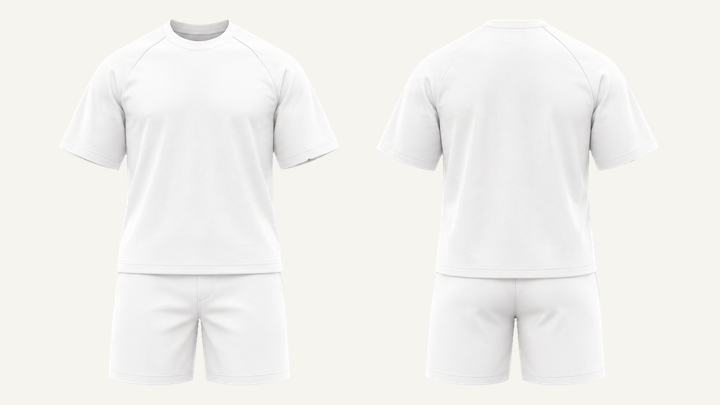 Raglan-sleeve T-Shirt — True White Enzyme Soft Wash, original colour preview