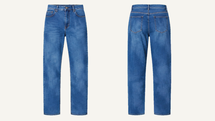 Regular Straight Jeans — Cobalt HSL Master Tonal Cloud Wash, original colour preview