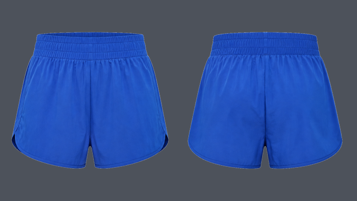 Relaxed Running Short — Cobalt HSL Master, original colour preview