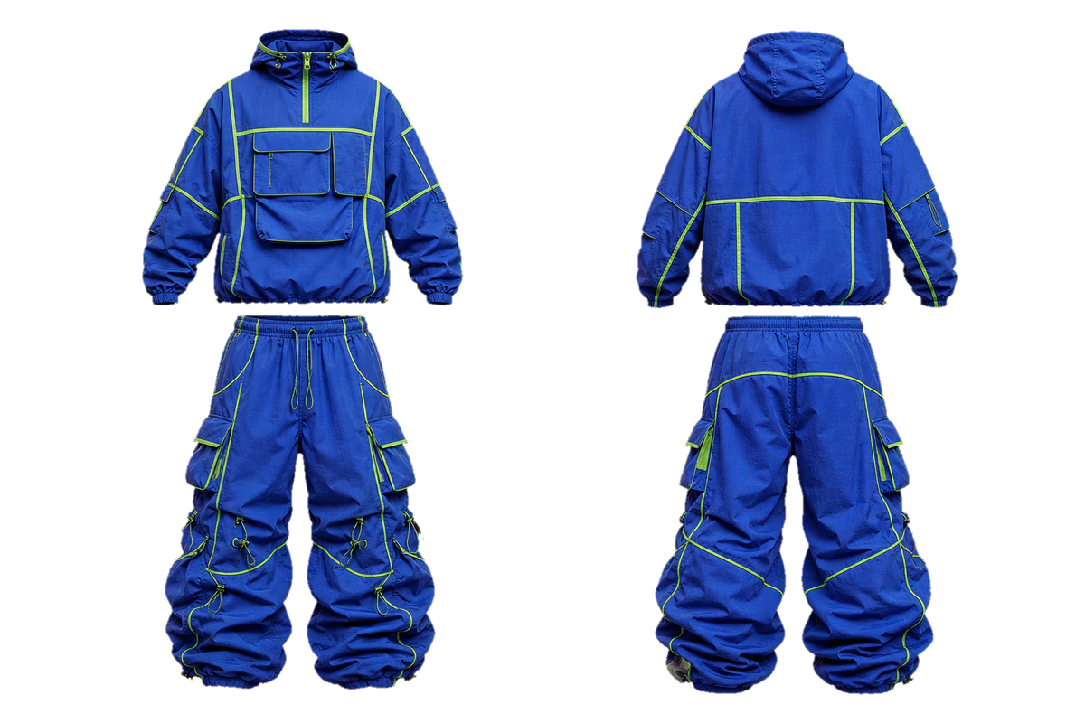 Royal Lime Scaffold baggy tracksuit, original colour preview
