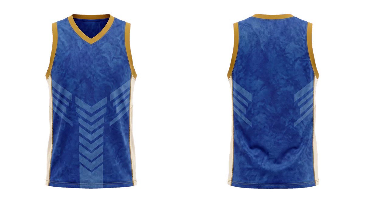 Royal Mustard Vector Basketball Jersey, original colour preview