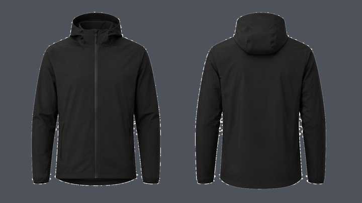 Running Rain Shell — True Black, original colour preview