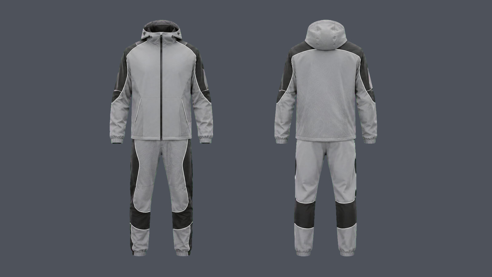 Pace Rain Set — Stone grey, original colour preview