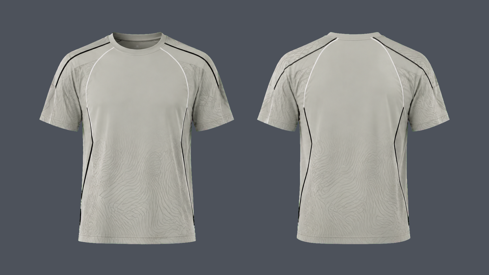 Glide Training Tee — Stone grey, original colour preview