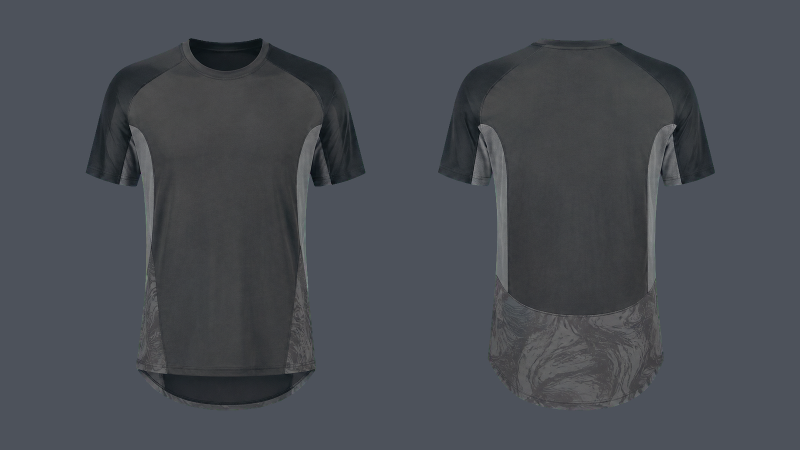 Marathon Longline Tee — Graphite, original colour preview