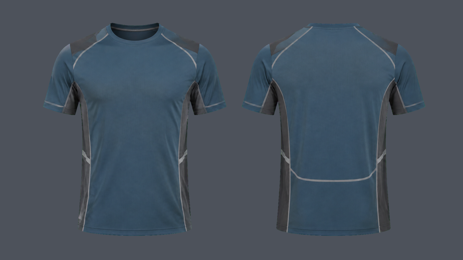 Metro Reflect Tee — Petrol blue, original colour preview