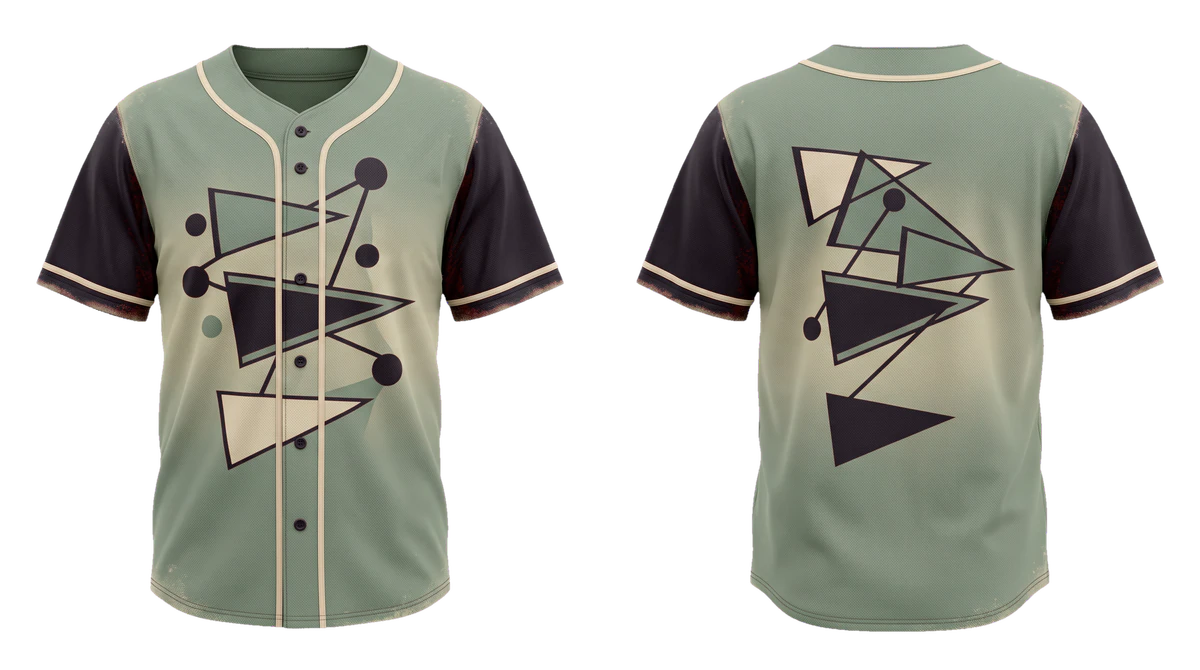 Sage Maroon Pennant Baseball Jersey, original colour preview