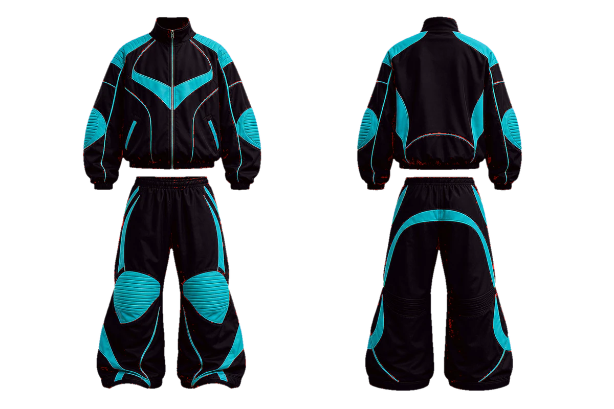 Scarlet Turquoise Raceway baggy tracksuit, original colour preview