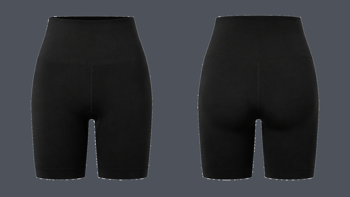 Seamless Bike Short — True Black, original colour preview