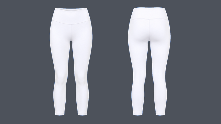 Seven-Eighths Training Legging — True White, original colour preview