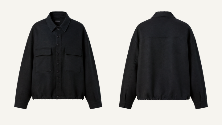 Shacket — True Black Raw Denim Rinse, original colour preview