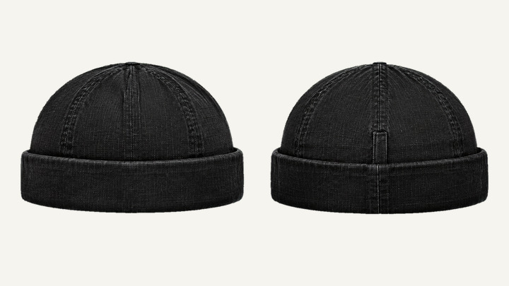 Short Watch Cap — True Black Pigment Dyed, original colour preview