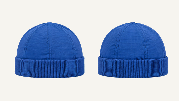Short Watch Cap — Cobalt HSL Master Matte Panel Wash, original colour preview
