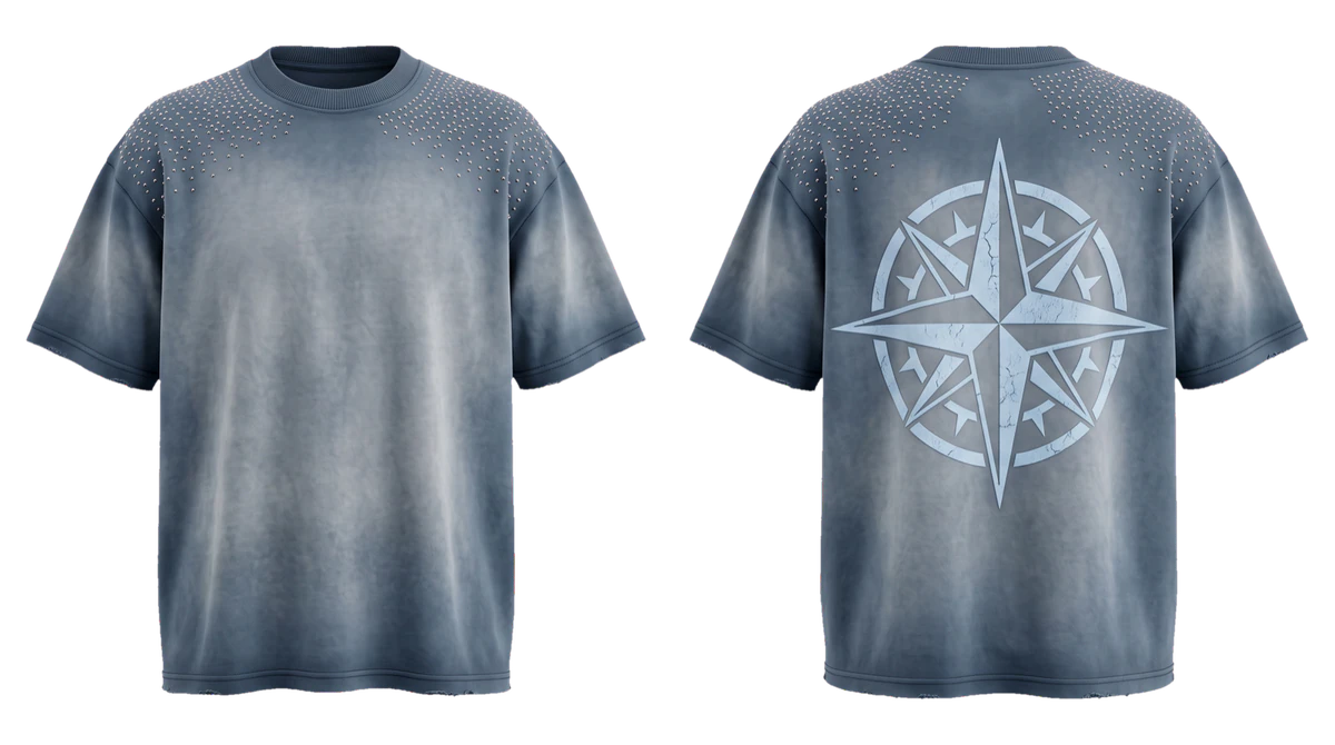 Slate Sun-Fade Oversized T-shirt, original colour preview