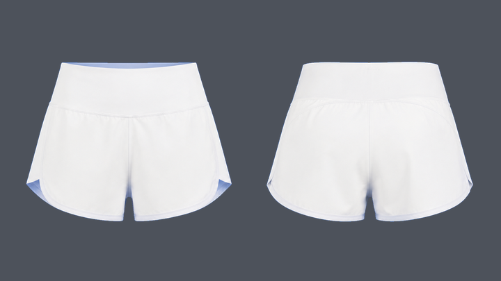 Split Run Short — True White, original colour preview