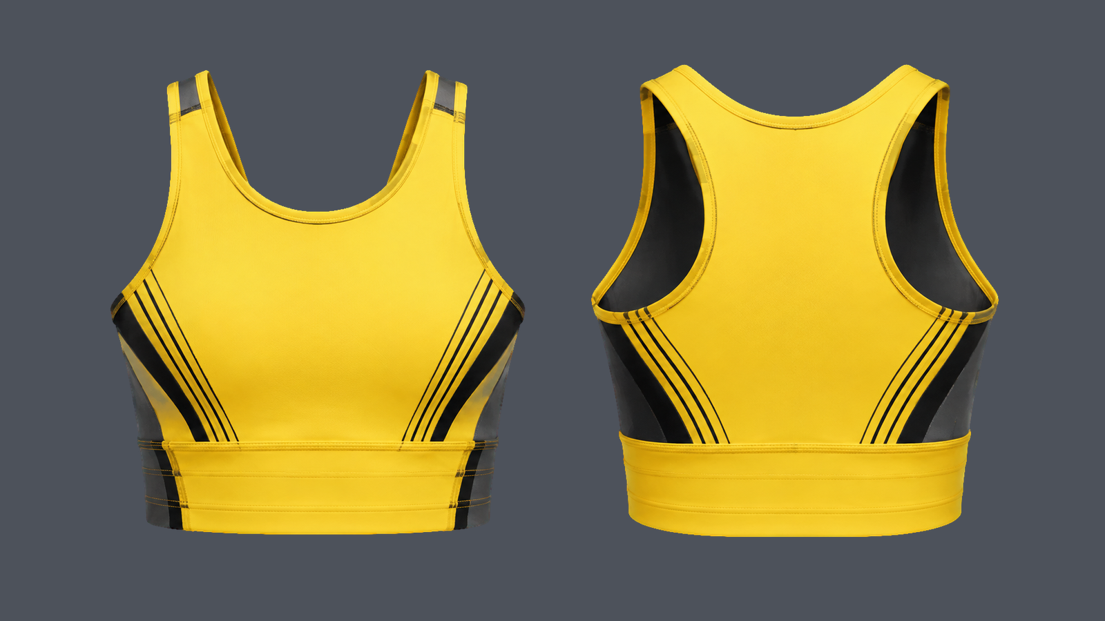 Apex Longline Bra — Sun yellow, original colour preview
