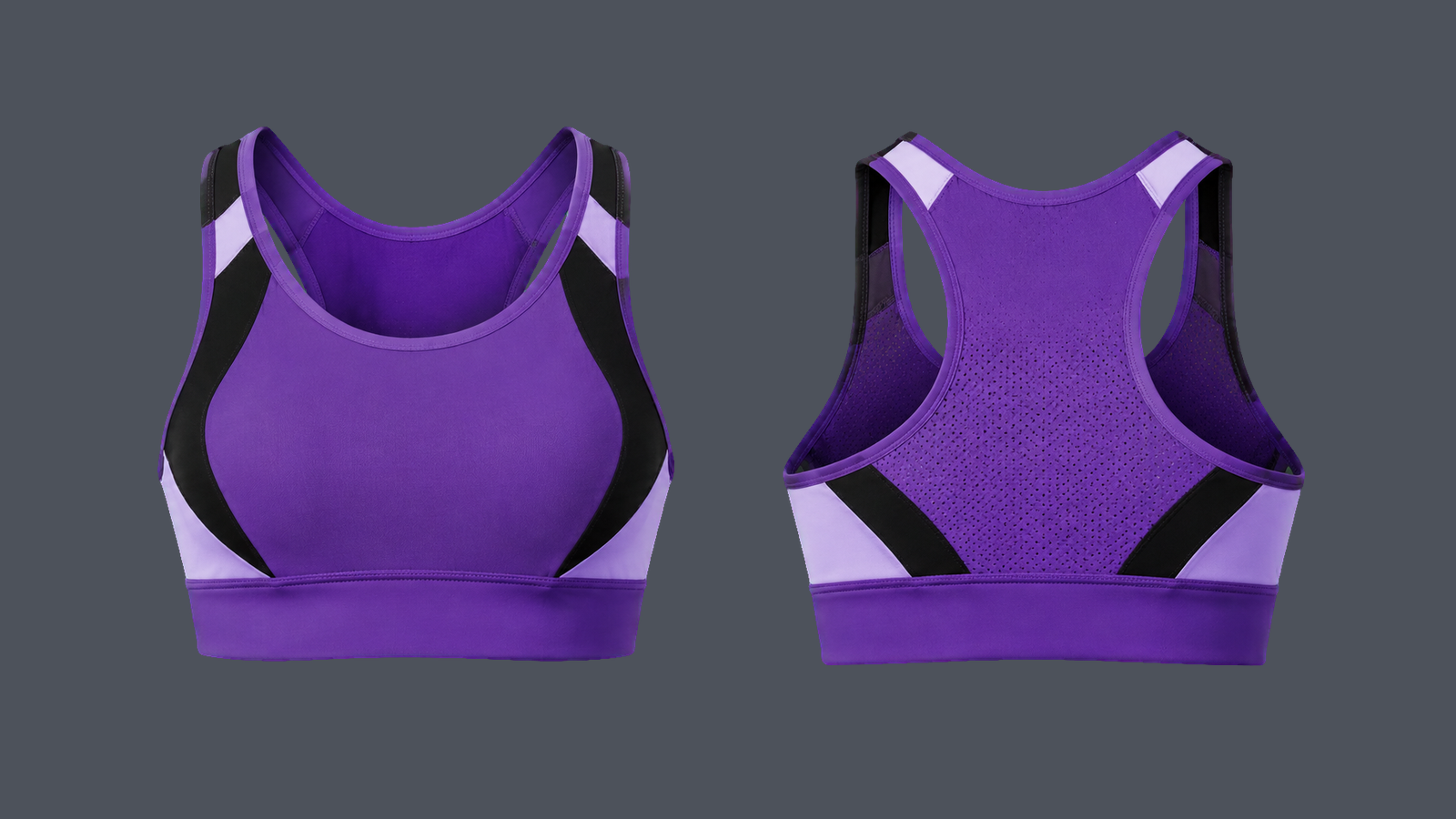 Circuit Mesh Bra — Violet, original colour preview