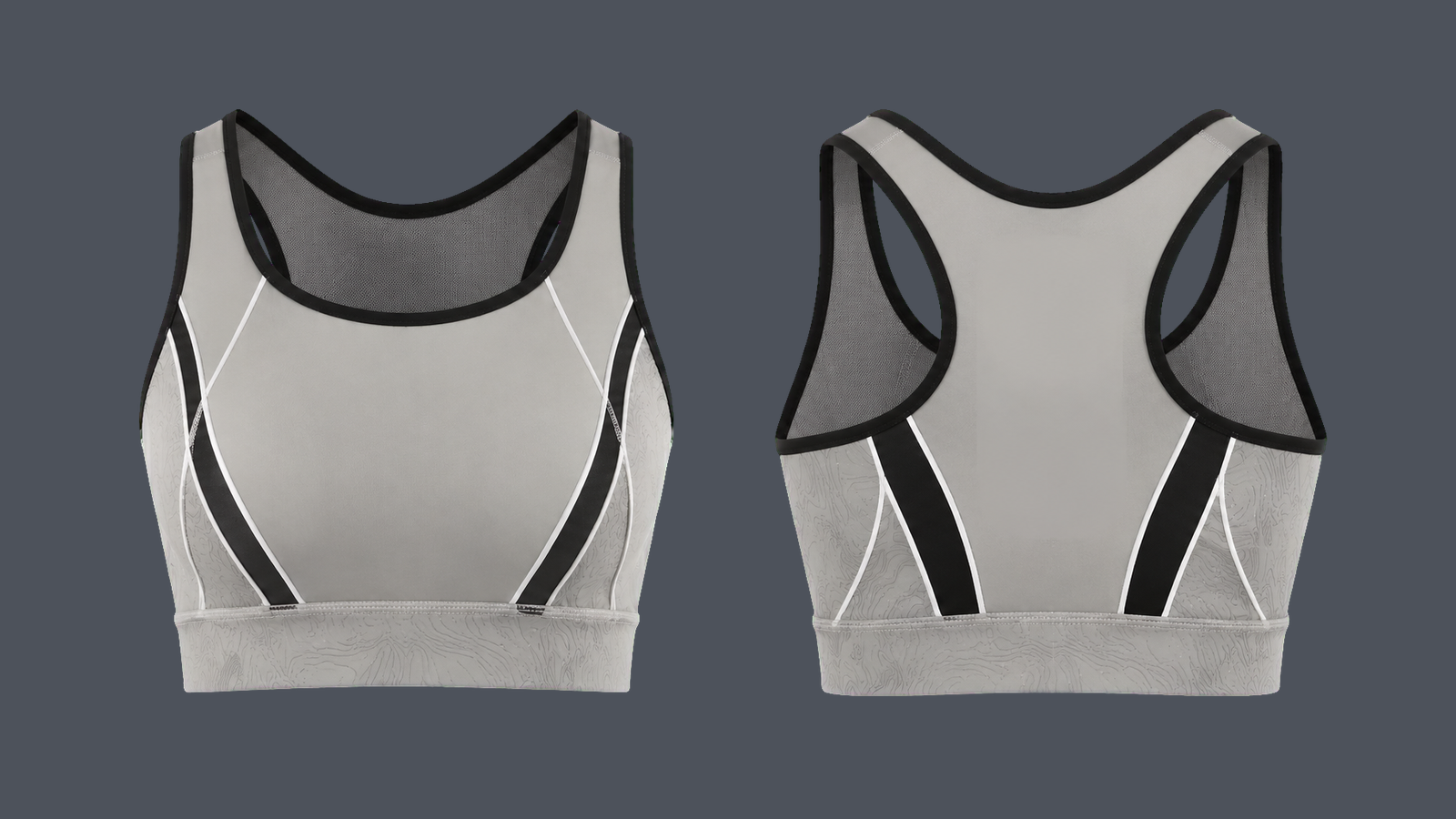 Ridge Trail Bra — Stone grey, original colour preview