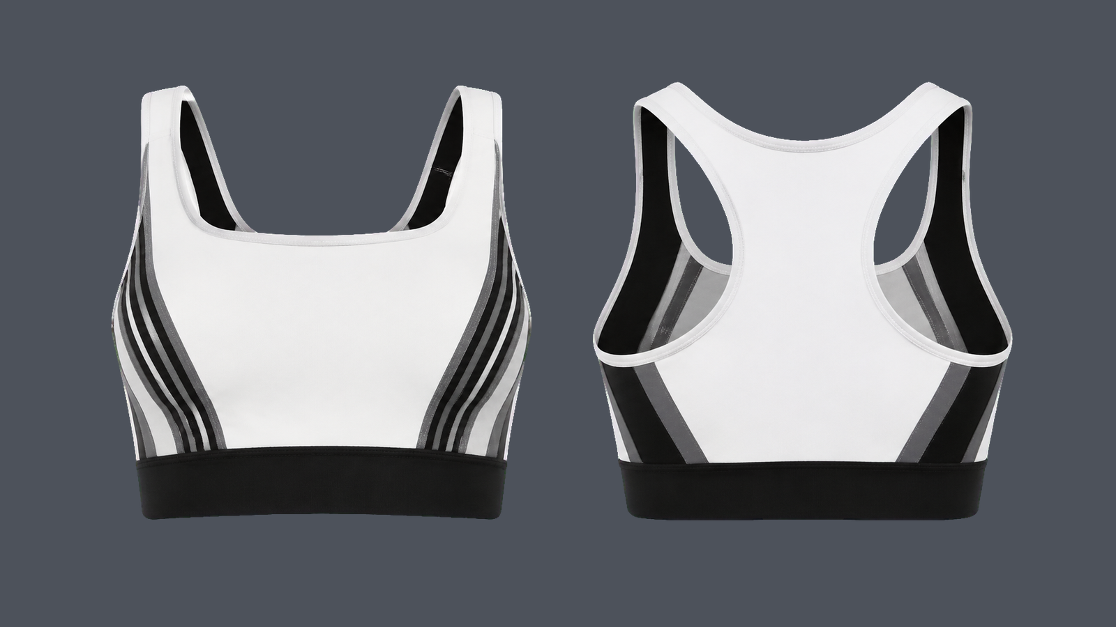 Sculpt Longline Bra — True white, original colour preview