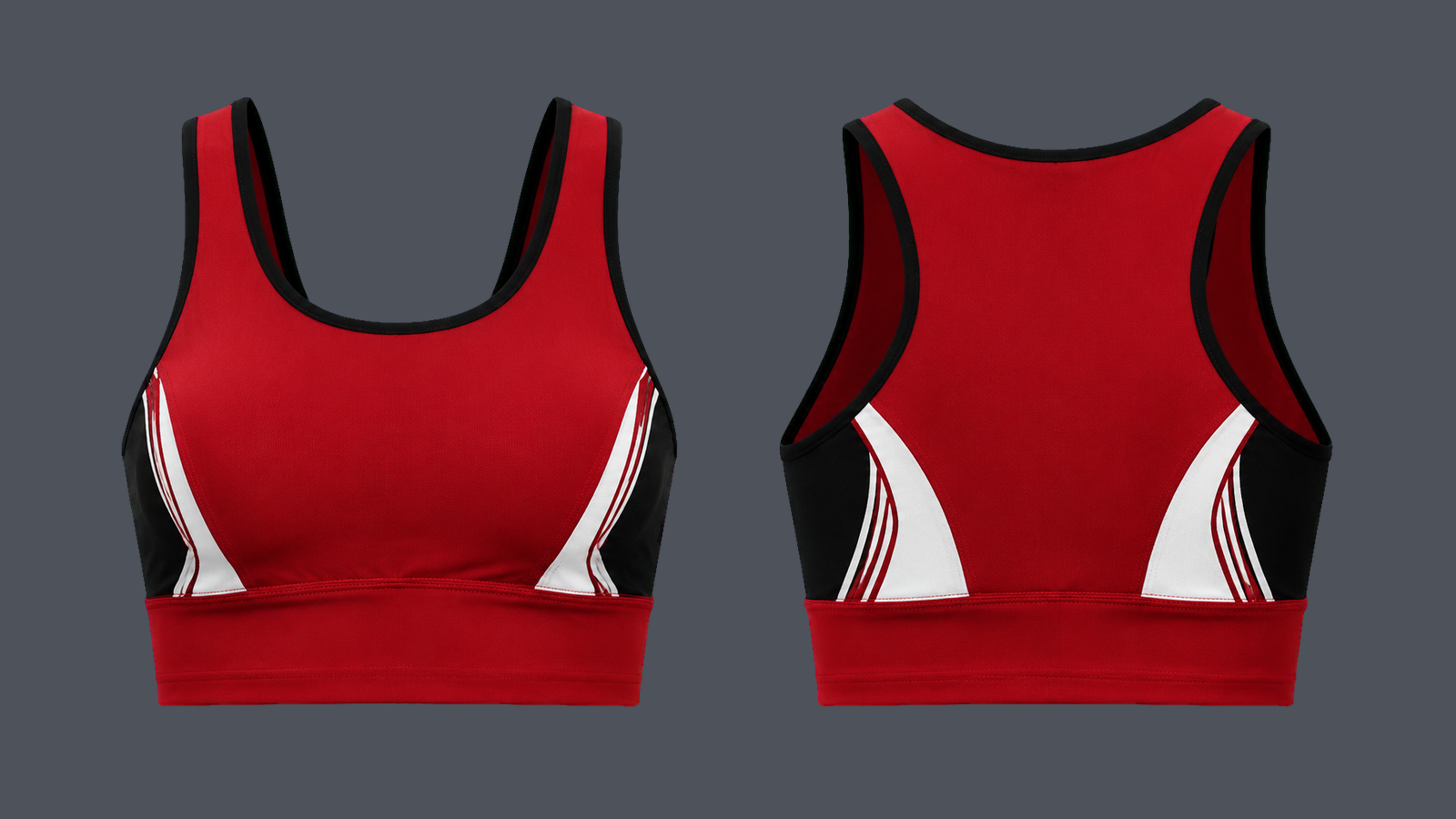 Studio Scoop Bra — Crimson, original colour preview