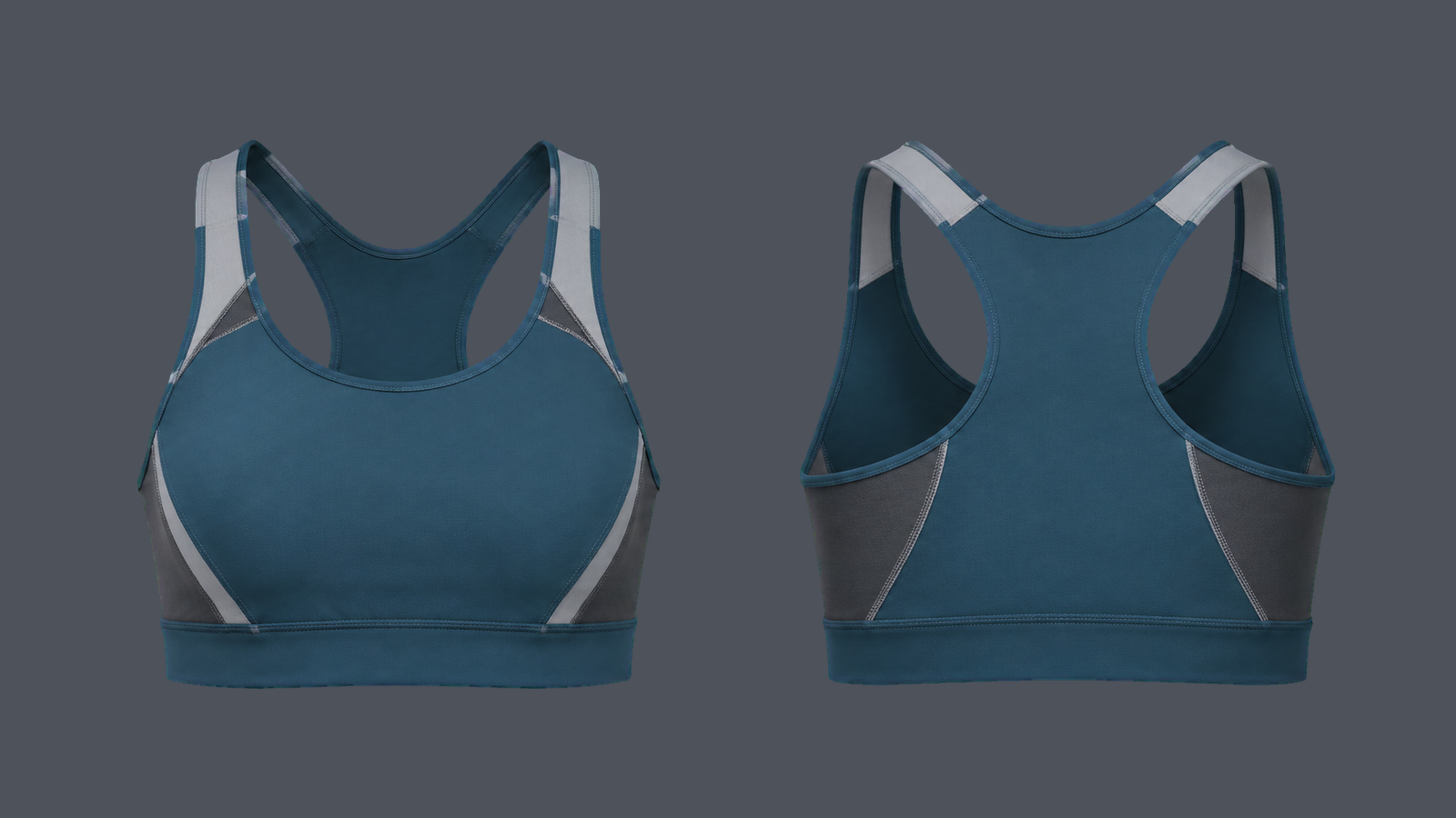 Vapor Seamless Bra — Petrol blue, original colour preview