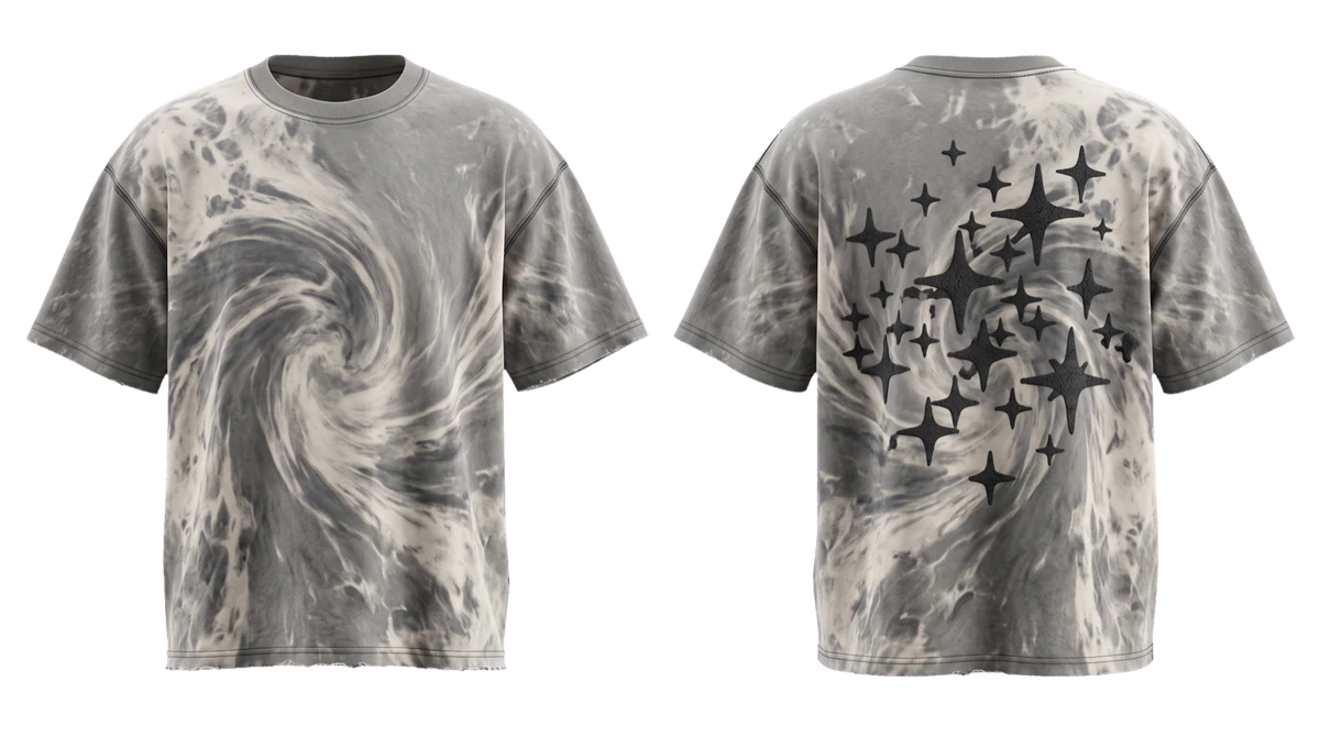 Stone Grey Bleach T-shirt, original colour preview