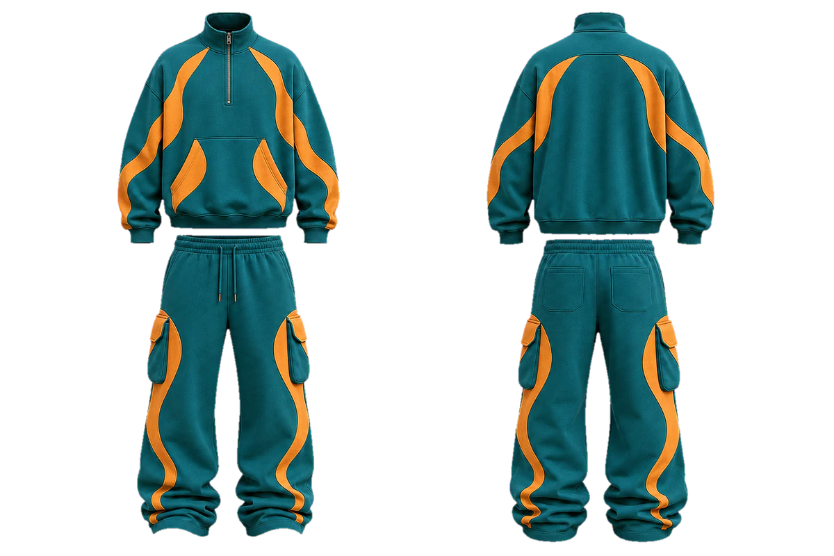 Teal Apricot Current baggy tracksuit, original colour preview