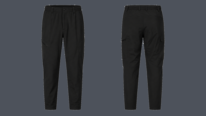 Technical Travel Trouser — True Black, original colour preview