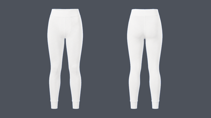Thermal Base Layer Bottom — True White, original colour preview
