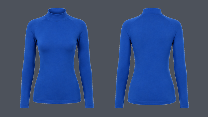 Thermal Base Layer Top — Cobalt HSL Master, original colour preview