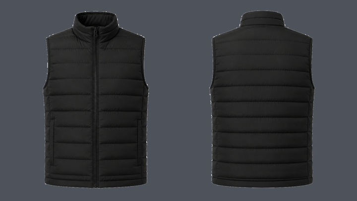 Thermal Gilet — True Black, original colour preview