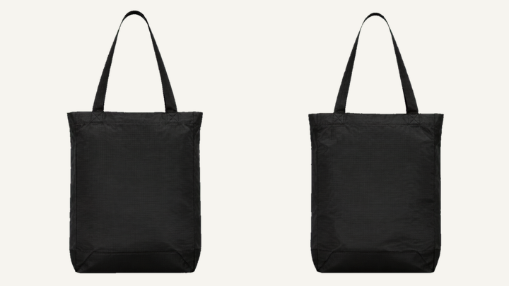 Tote Bag — True Black Matte Panel Wash, original colour preview